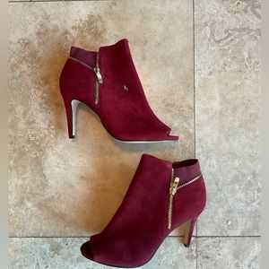 Mark Fisher - Size 7 Red Open Toe Heels